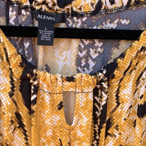 Alfani yellow and black dress - Picture 2 of 4